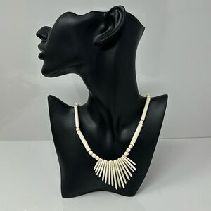 Tribal Carved bones necklace